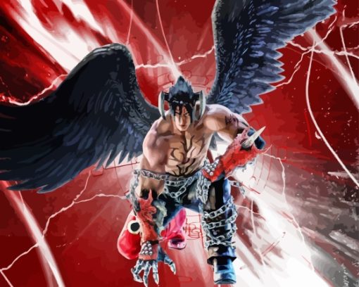 Devil Jin Kazama Game Character Diamond Painting