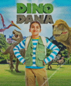 Dino Dana Movie Poster Diamond Painting