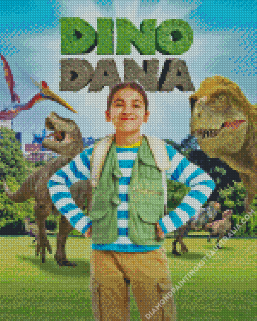 Dino Dana Movie Poster Diamond Painting