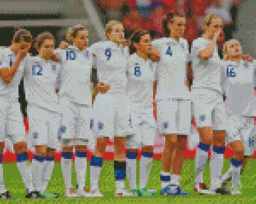 England Womens National Footballers Diamond Painting