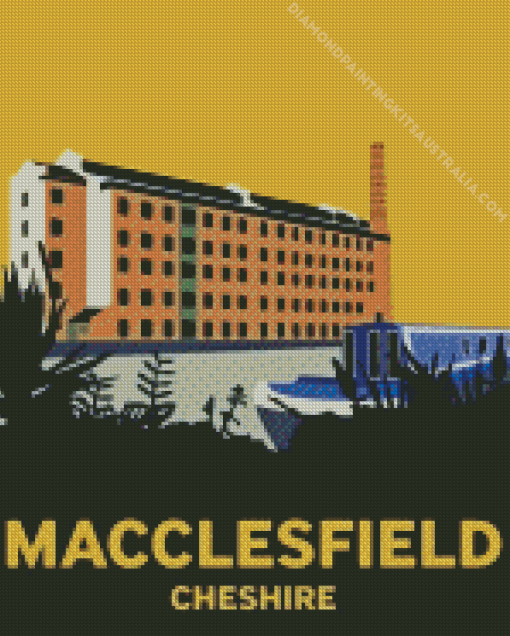 Macclesfield Cheshire Poster Diamond Painting