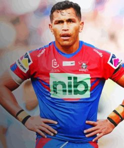 Newcastle Knights Rugby Player Diamond Painting