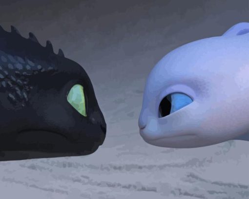 Toothless And His Girlfriend Diamond Painting