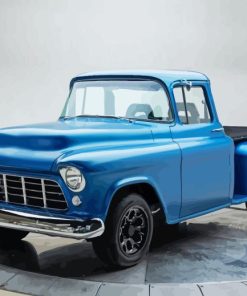 Blue 1955 Chevy Pickup Diamond Painting