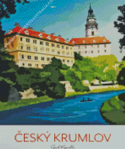 Cesky Krumlov Czech Poster Diamond Painting