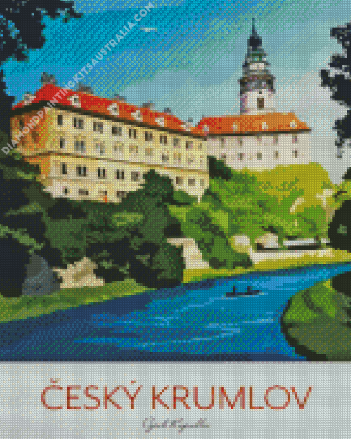 Cesky Krumlov Czech Poster Diamond Painting