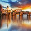 Czech Republic Bridge Reflection Diamond Painting