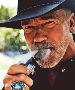 Actor Arnold Cigar Diamond Painting