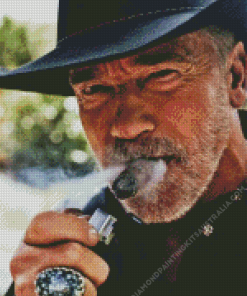 Actor Arnold Cigar Diamond Painting