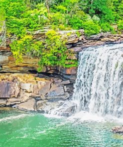 Alabama Waterfall Little River Diamond Painting