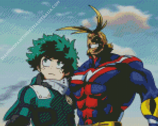 All Might And Deku Diamond Painting