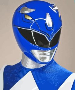 Blue Power Ranger Character Diamond Painting