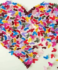 Butterflies Heart Diamond Painting