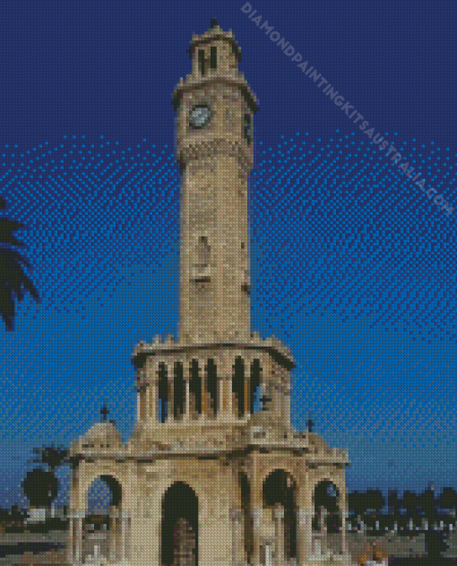 Clock Tower Izmir Diamond Painting
