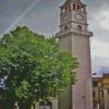 Clock Tower Of Tirana Diamond Painting