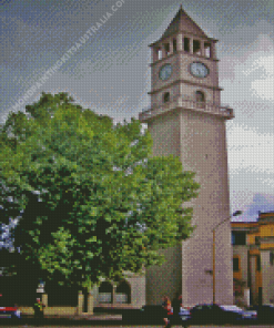 Clock Tower Of Tirana Diamond Painting