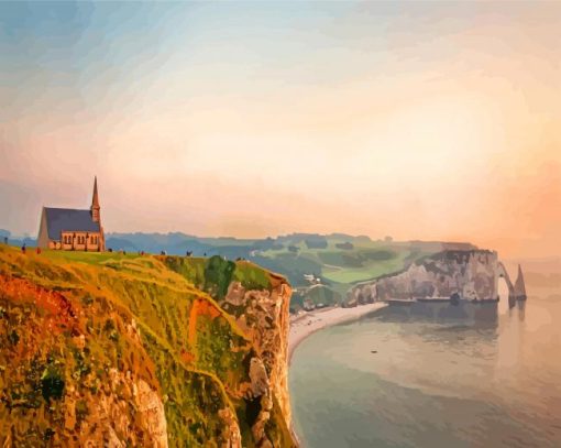 Etretat France English Channel Diamond Painting