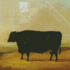 Fat Black Cow Diamond Painting