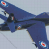 Hawker Hunter Aircraft Diamond Painting