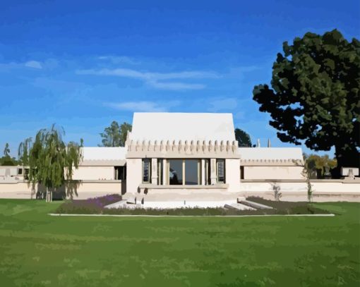 Hollyhock House Diamond Painting