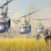 Huey Helicopters And Soldiers Diamond Painting