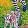 Lemur Family Diamond Painting