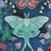 Luna Moth Art Diamond Painting