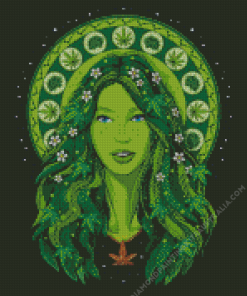 Marijuana Lady Diamond Painting
