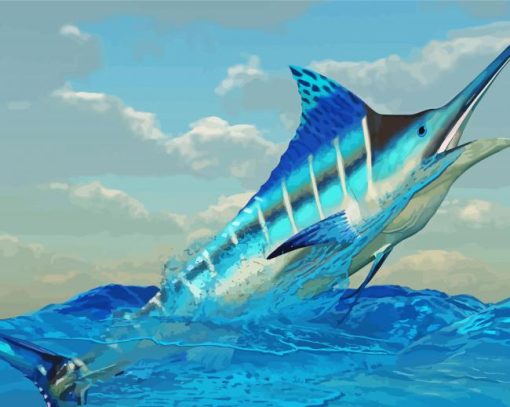 Marlin Fish Art Diamond Painting