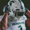 Michigan State Spartans Football Player Diamond Painting