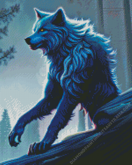 Moonlight Wolf Monster Diamond Painting