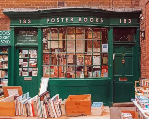 Old Bookstore Diamond Painting