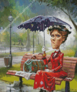 Rain In The Park Diamond Painting