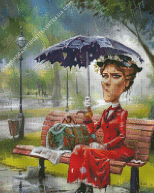 Rain In The Park Diamond Painting