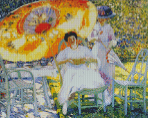 Retro Women In Garden Diamond Painting