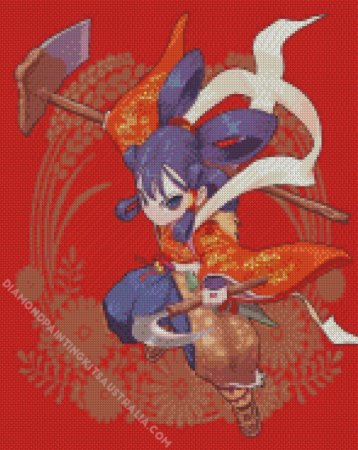 Sakuna Illustration Art Diamond Painting