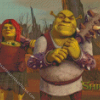 Shrek And Fiona Diamond Painting