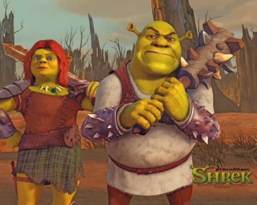 Shrek And Fiona Diamond Painting