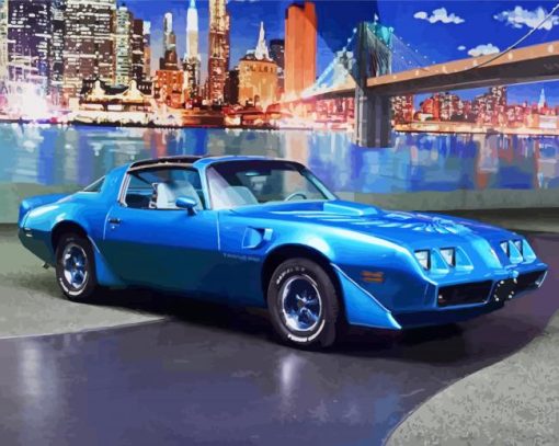 The 1979 Blue Pontiac Firebird Diamond Painting