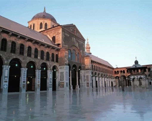 The Umayyad Mosque Damascus Syria Diamond Painting