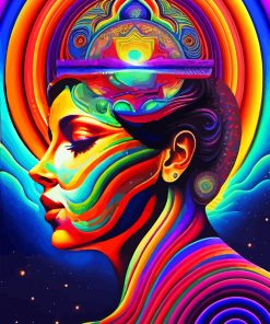 Abstract Psychedelic Woman Diamond Painting