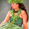 Aestehtic Hawaiian Woman Diamond Painting