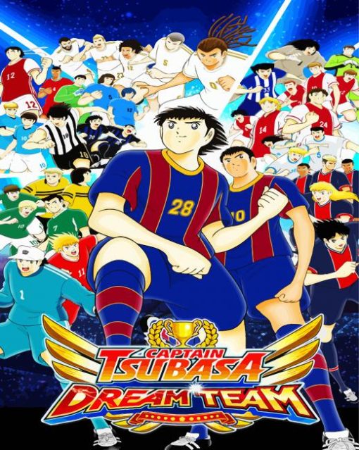 Captain Tsubasa Poster Diamond Painting