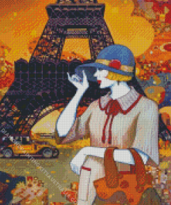 Classy Woman In Paris Diamond Painting