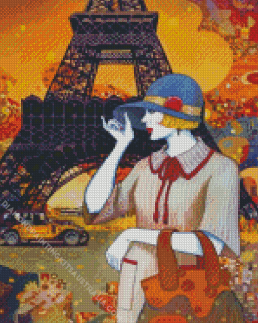 Classy Woman In Paris Diamond Painting