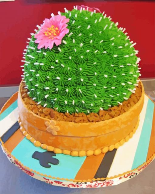 Delicious Cactus Dessert Diamond Painting