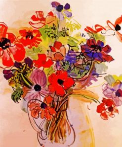 Flowers Vase Raoul Dufy Diamond Painting