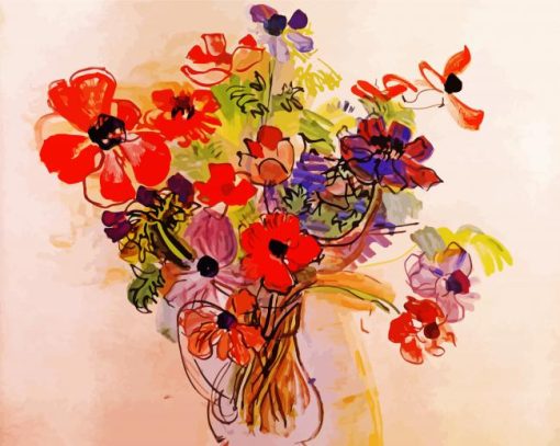 Flowers Vase Raoul Dufy Diamond Painting