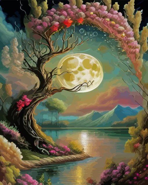 Full Moon Fairyland Diamond Painting