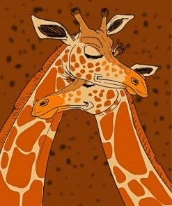 Giraffe Hug Diamond Painting